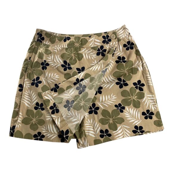 WHITE STAG Stretch Women's Beige Floral Print‎ Skort SIZE 12 - Picture 1 of 9